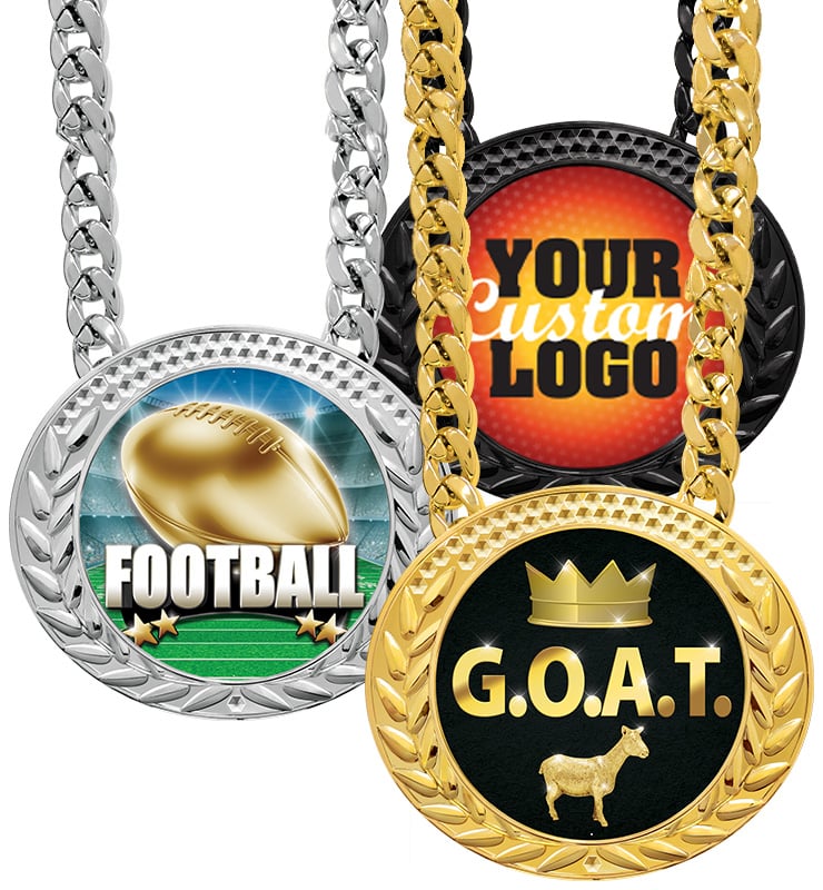 6" Famous Insert Medals