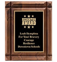 Walnut Groove Plaque