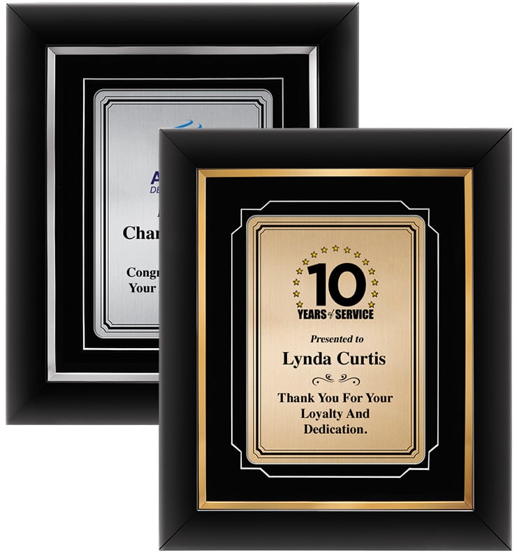 Premium Gold Or Silver Decor Frame Plaques