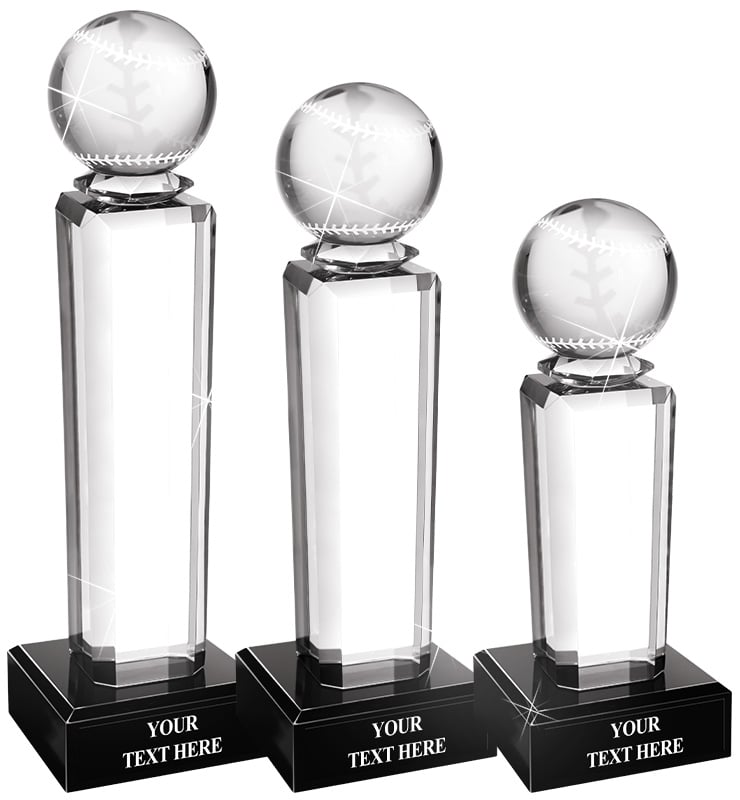 Onyx Pedestal Baseball Awards
