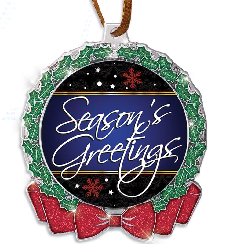 2 3/4" Glitter Wreath Insert Ornament