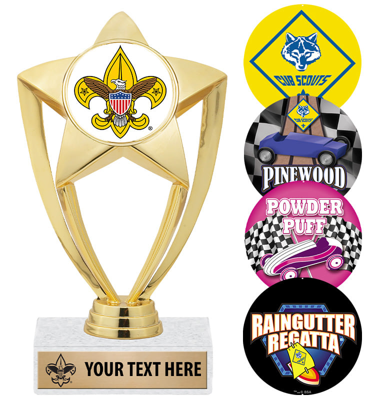 6" Shiny Star Scouts&trade; Trophy