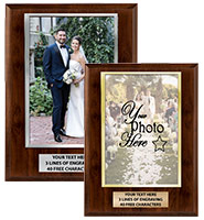 Wood Vertical Slide-In Photo Frame Plaque
