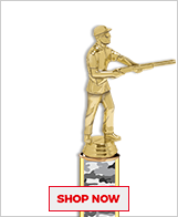 Crown Awards 11 Inch Trap Shooting Trophies Male Trap Shooter Trophy with Custom Engraving Prime