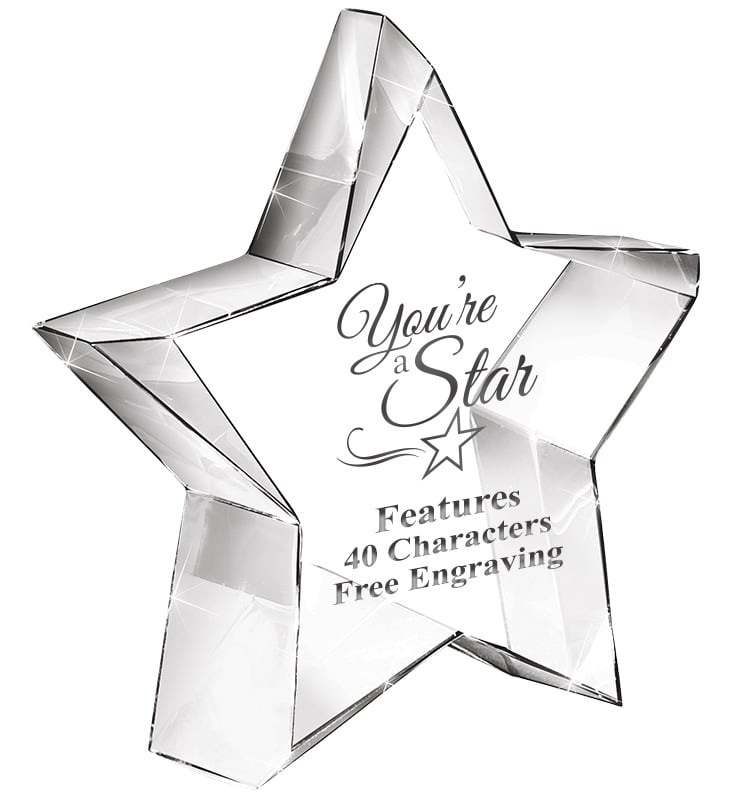 Stellar Crystal Paperweight