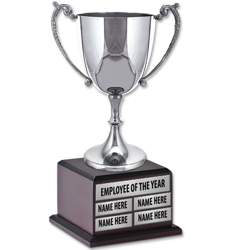 17 1/4" Silver Virtue Perpetual Trophy