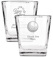 Golf Peoria Whiskey Glass 8.7oz