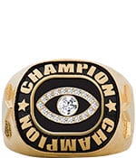 Football Bling Gold Championship Ring