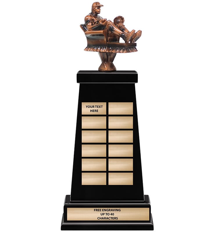 Fantasy Baseball Couch Potato Varsity Perpetual Trophy