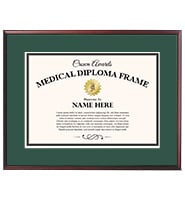 Mahogany Medical Diploma Frame