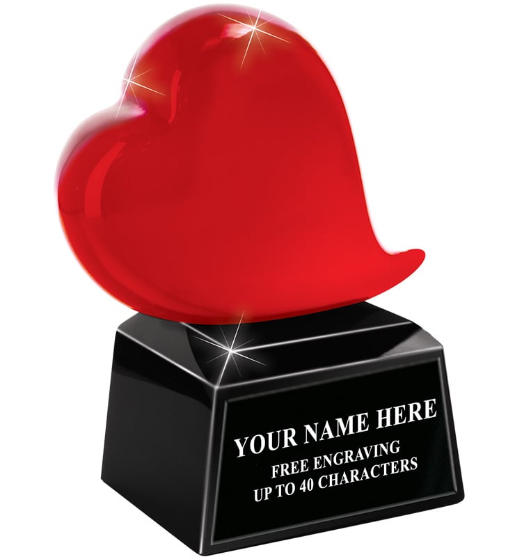 Red Heart Jewel Crystal