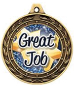 2" Great Job Duo Medal