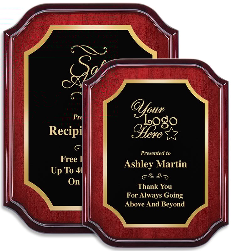 Mahogany Lifetime Plaque