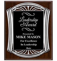 Roman Silver Wood Plaque