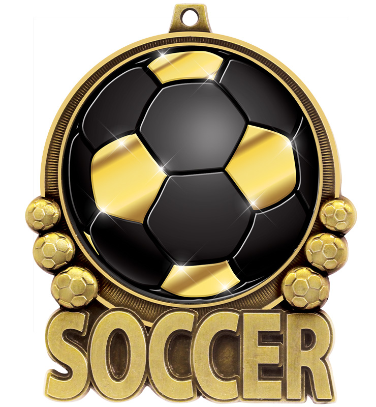 3" Soccer Double Action 2.0 Medals