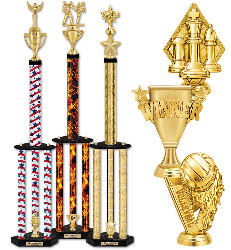 Deluxe Modular Figure Column Trophy
