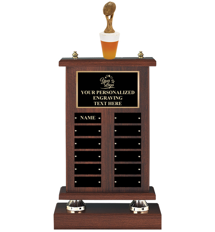 Fantasy Football Beer Perpetual Trophy