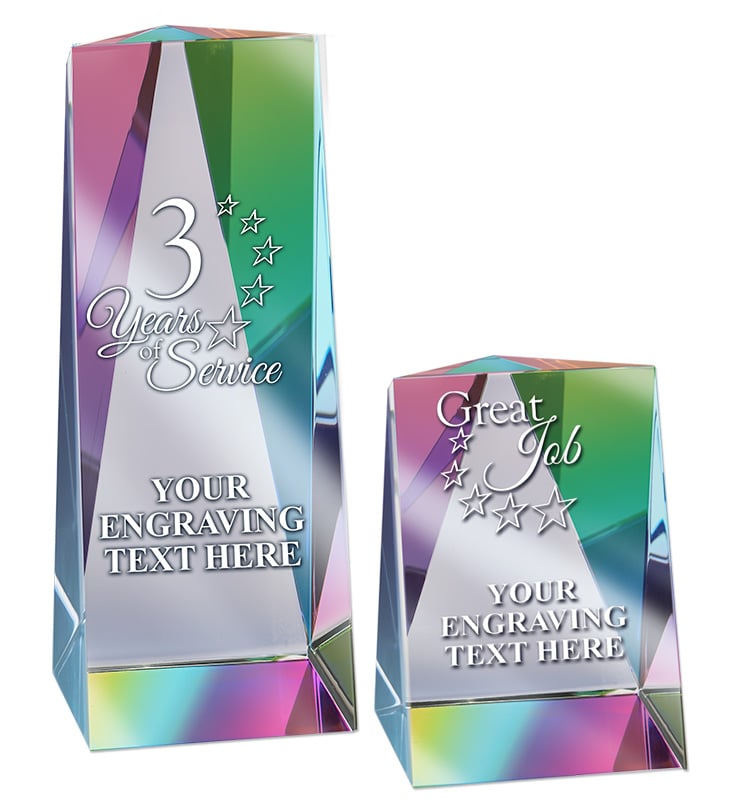 Crystal Rainbow Prism Paperweight