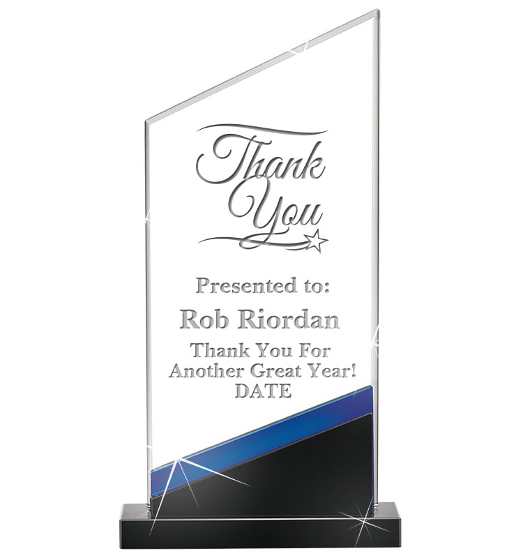 Sapphire Intensity Crystal Award