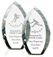 Tear Drop Crystal Award