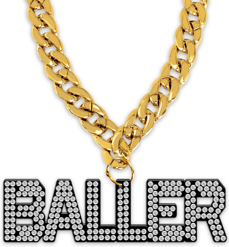 9" Statement Baller Acrylic Medal