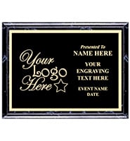 Classic Black Horizontal Plaques