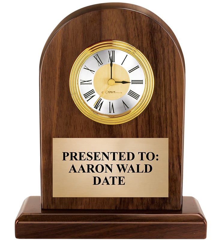 Genuine Walnut Wood Clock