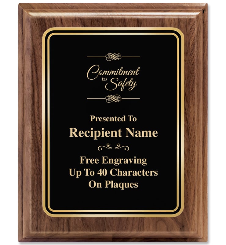 Heritage Presidential Genuine Walnut Plaque