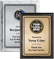 Gold Or Silver Full Plate Insert Plaques