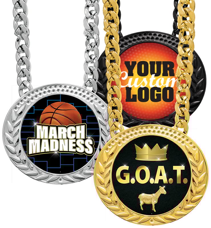 6" Famous Insert Medals