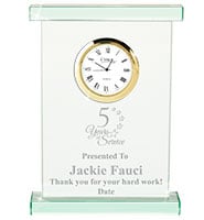 Oxford Jade Crystal Clock