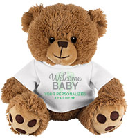 Green Welcome Baby Bear