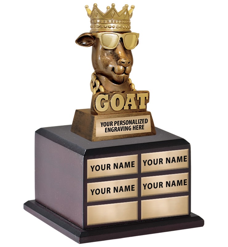11 3/4" Perpetual G.O.A.T Trophy