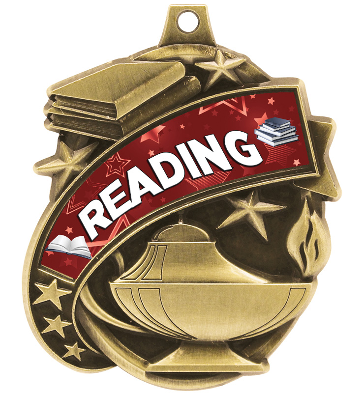2 1/4" Kudos Reading Medal