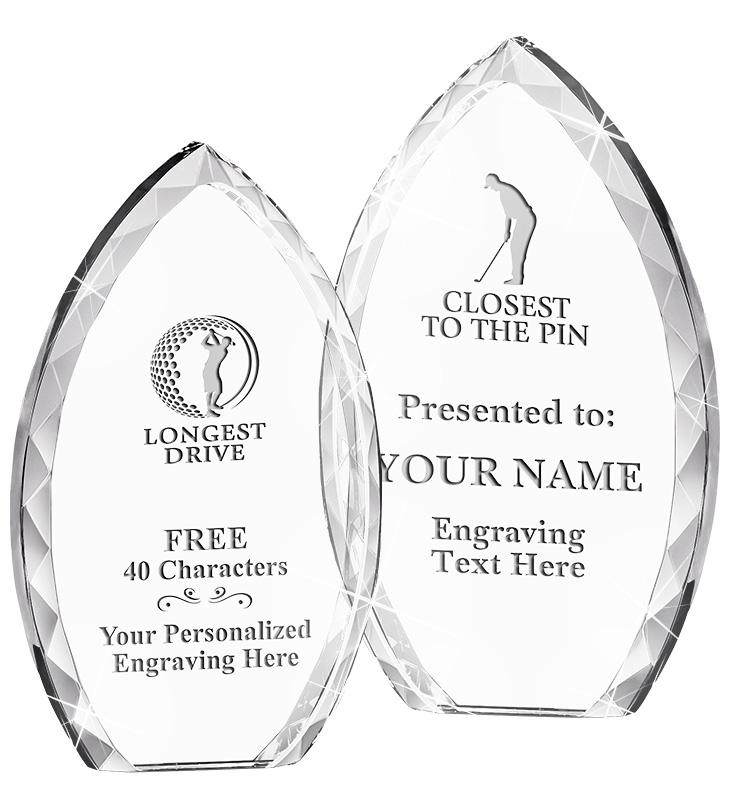 Tear Drop Crystal Awards