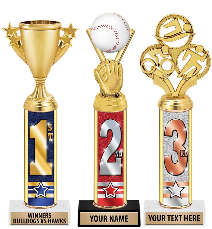 Ultimate 1st, 2nd, 3rd Place Trophies