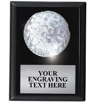 Golf Crystal Plaques