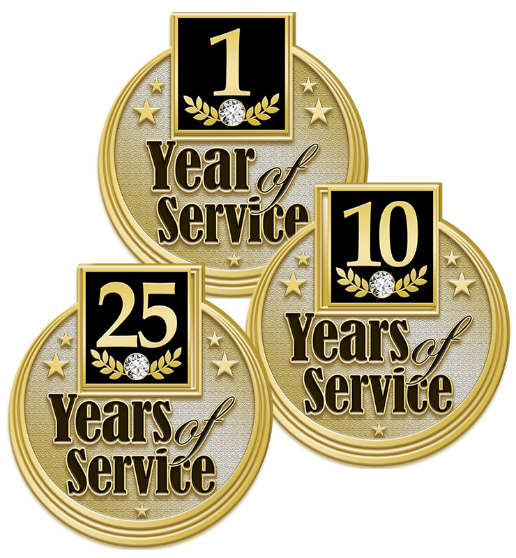 Years Of Service Pins