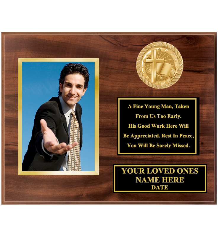 12" x 15" Memorial Wood Plaque