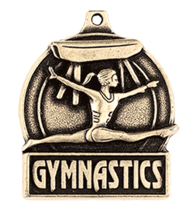 1 3/4" Female Gymnastics Medals