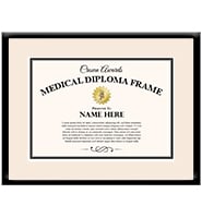 Black Medical Diploma Frame