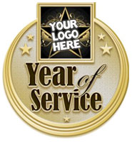 1.25" Year Service Custom Insert Pin