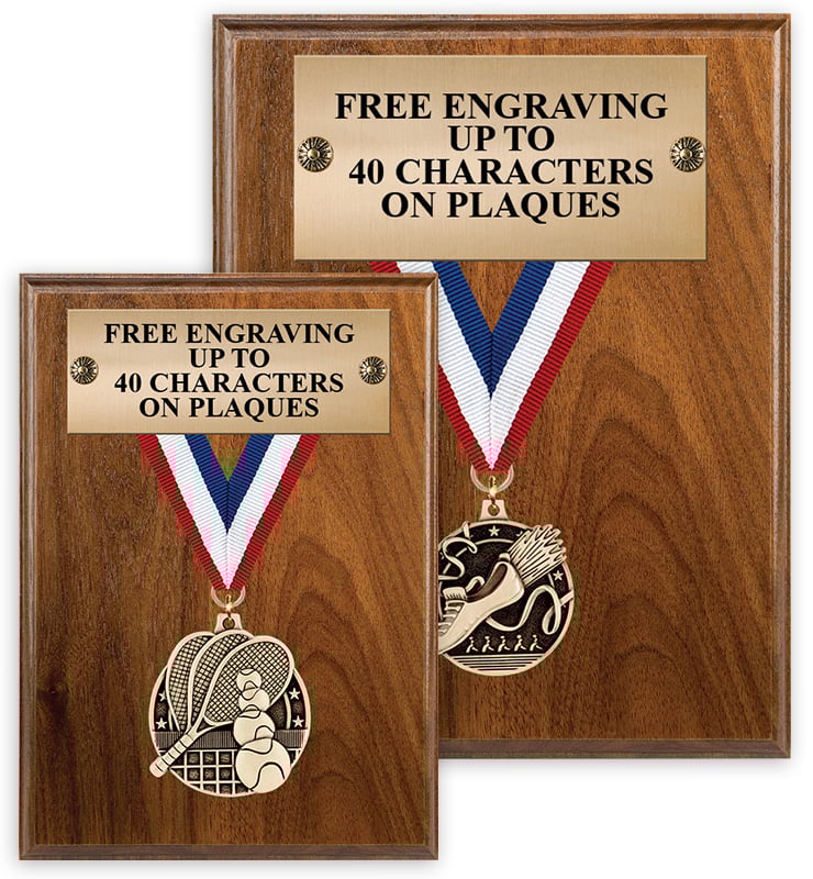 Wooden Ribbon Award Plaques