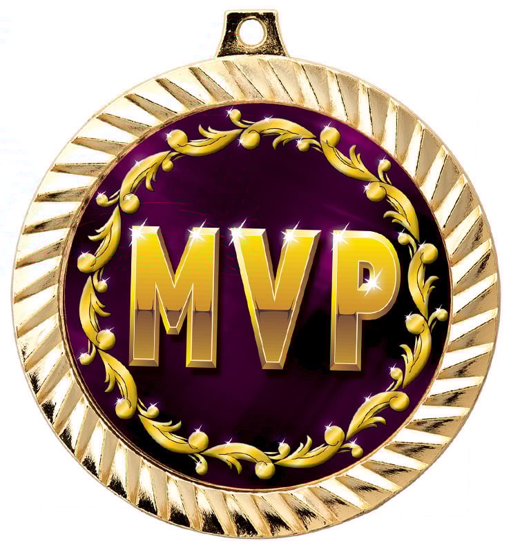 2 1/2" Diamond Cut Insert Medal