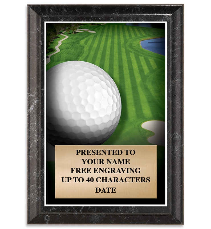 Golf Show Stopper Plaque