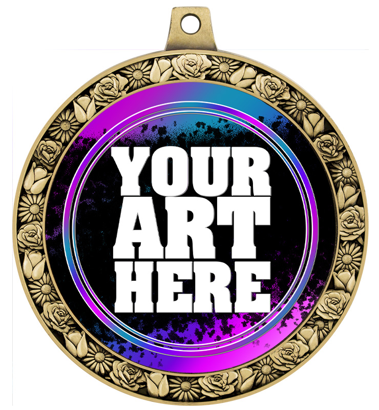 2 1/2" Seasonal Spring Insert Medal