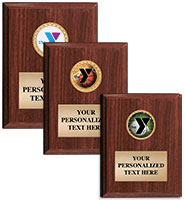 YMCA Classic Walnut Vertical Plaque