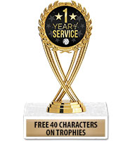 1 Year Anniversary Trophy