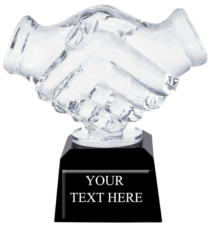 Shaking Hands Jewel Crystal