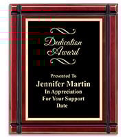 Groove Rosewood Piano Plaque